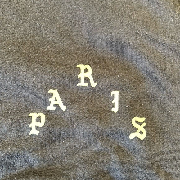 Unisex Kanye West Saint Pablo Paris‎ Tour Hoodie in Black, Size Small - Picture 3 of 6